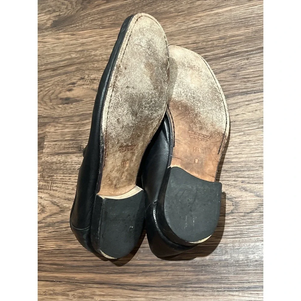 Bruno Magli Kirby 11.5 M Men's Horsebit Loafers Black Leather Italy